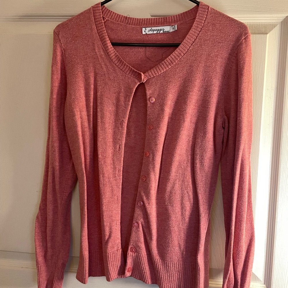 beautiful pink cardigan